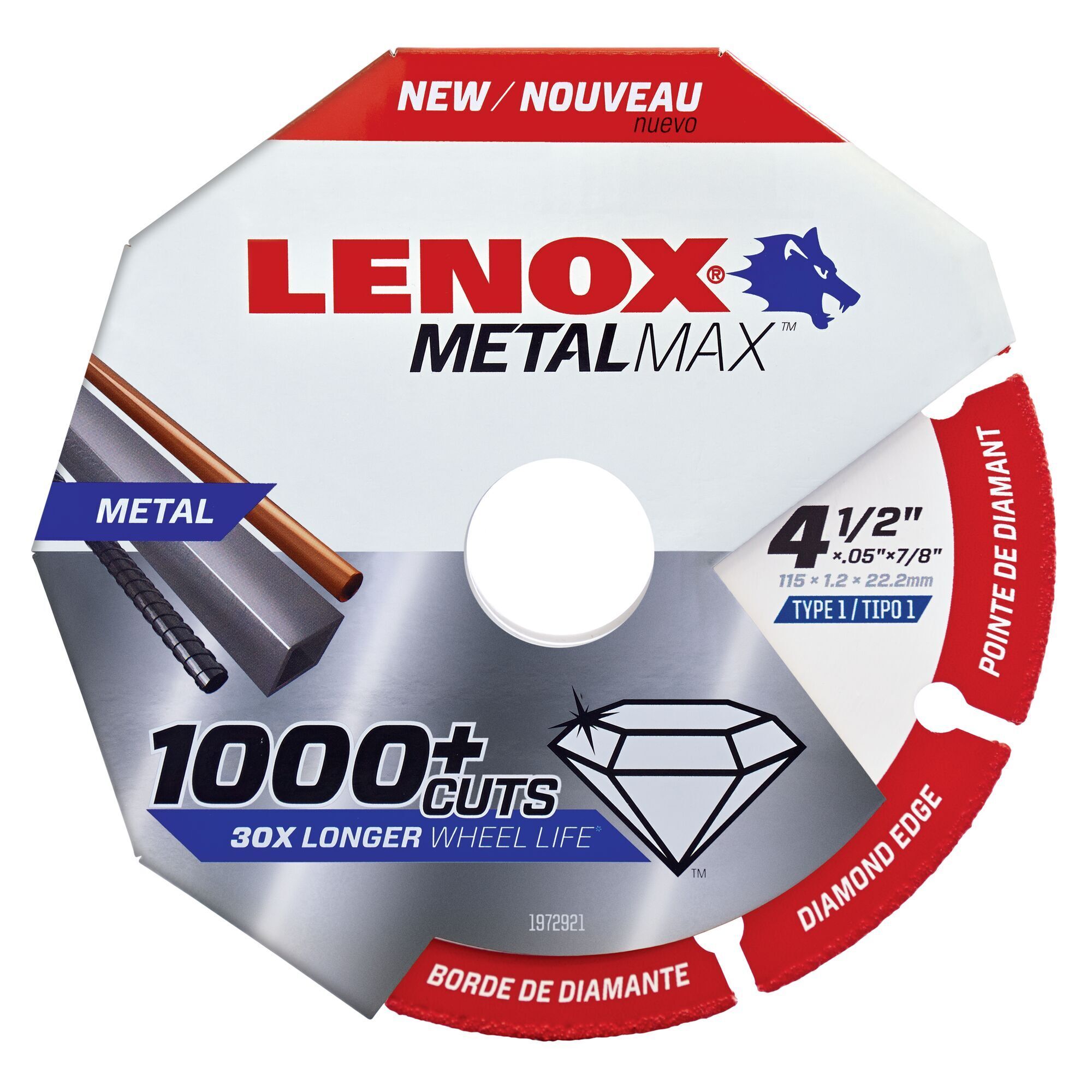LENOX Tools Cutting Wheel, Diamond Edge, 4.5-Inch 1972921